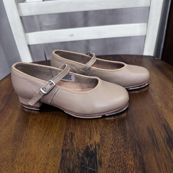 Bloch Girls Tap Dance Shoe, Brown Tan, 11.5 Mary Jane Style No Box - Picture 1 of 12